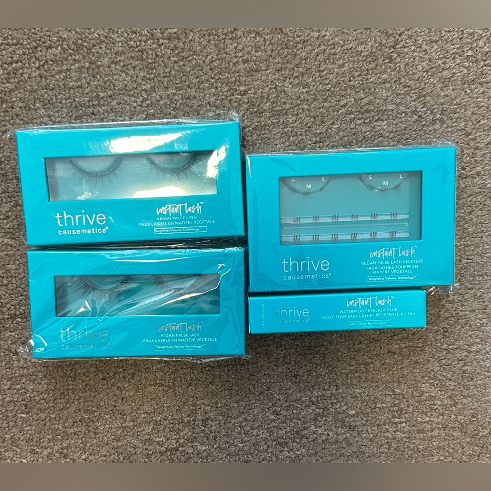 Thrive Causemetics Vegan False Lash Clusters with Glue, new